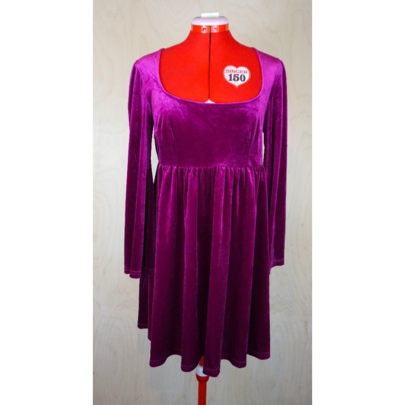 Not Your Babydoll Anymore Velvet Mini Dress by ModCloth - Picture 1 of 7